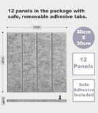 DECORITA Felt Bulletin Board Tiles | Modern Cork Board Alternative | Large Cork - Image 2