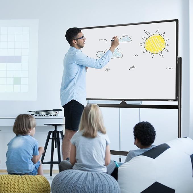 Large Dry-Erase Rolling Magnetic Whiteboard - Image 9