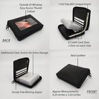 ag wallets Mens Zip Around Leather Wallet - Image 5