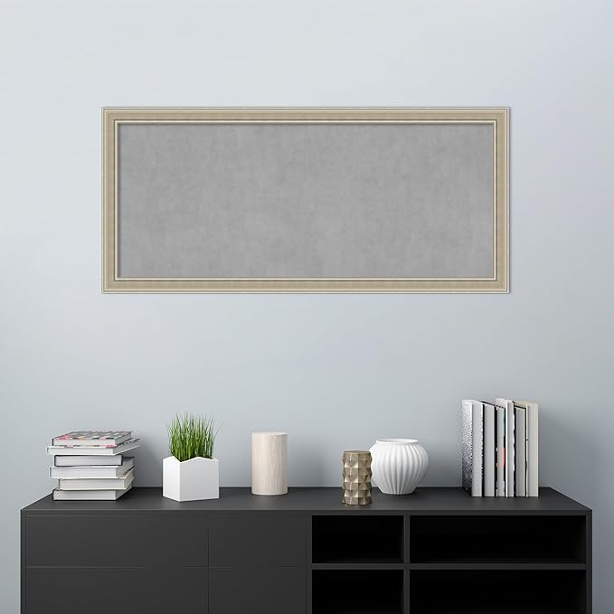 Amanti Art Silver Framed Magnetic Board 24x52 Oversize Vision Board - Image 5