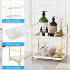 FSyueyun 2-Tier Bathroom Countertop Organizer, Tool-Less Installation Premium - Image 3