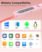 Presentation Clicker Rechargeable Pink Wireless Presentation Remote Presenter - Image 7