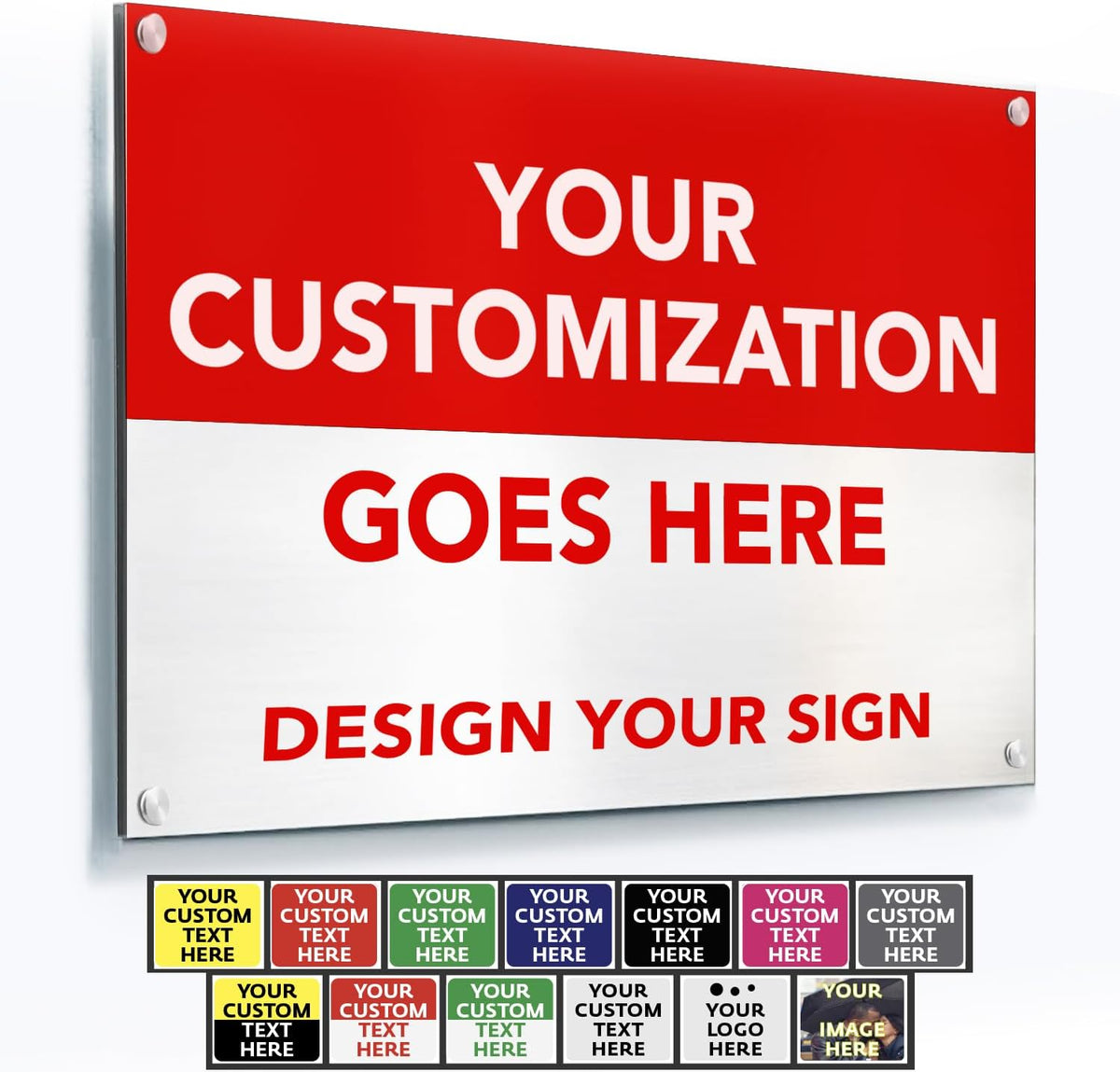 SPEEDYOOKS Custom Outdoor Metal Sign, Personalized Aluminum, Customized Safety