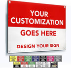 Custom Metal Signs, Personalized Aluminum, Customized Safety, Business Signs by SpeedyOrders