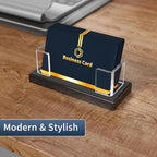 NIUBEE Acrylic Business Card Holder: Clear Plastic Business Cards Display Stand - Image 3