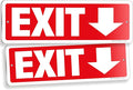 iSYFIX Exit Signs 2 Pack 12x4 Inch by iSYFIXPREMIUMSIGNS