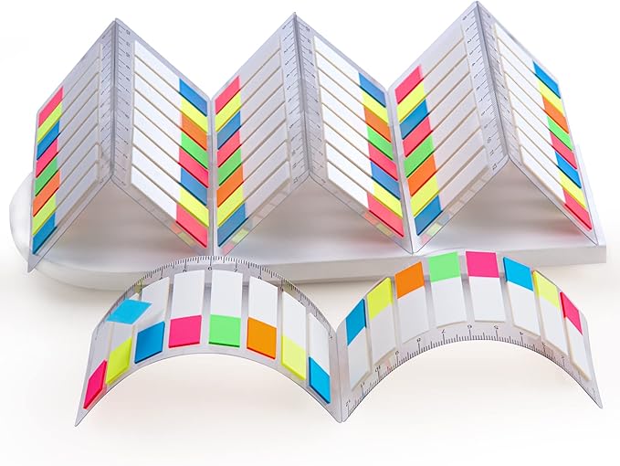 Golcellia 1600 Pieces, Transparent Sticky Notes, Page Markers, Book Tabs by Golcellia