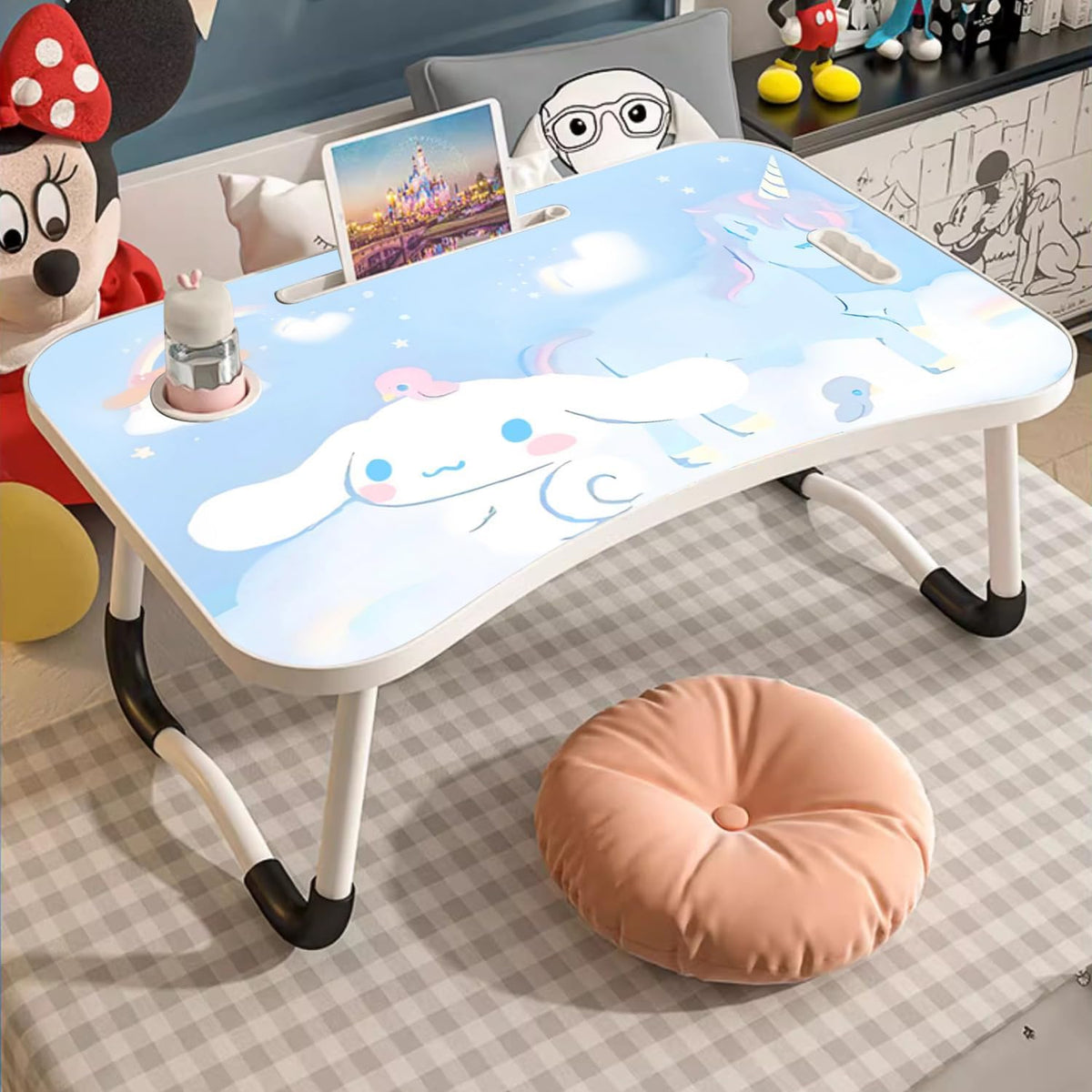 Kawaii Laptop Desk Foldable Kawaii Bed Desk Table Cute Folding Breakfast Tray...