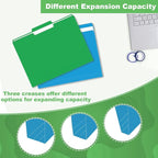 File Folder, HERKKA 120 Pack 1/3 Cut Tab File Folders, Colored File Folders - Image 4