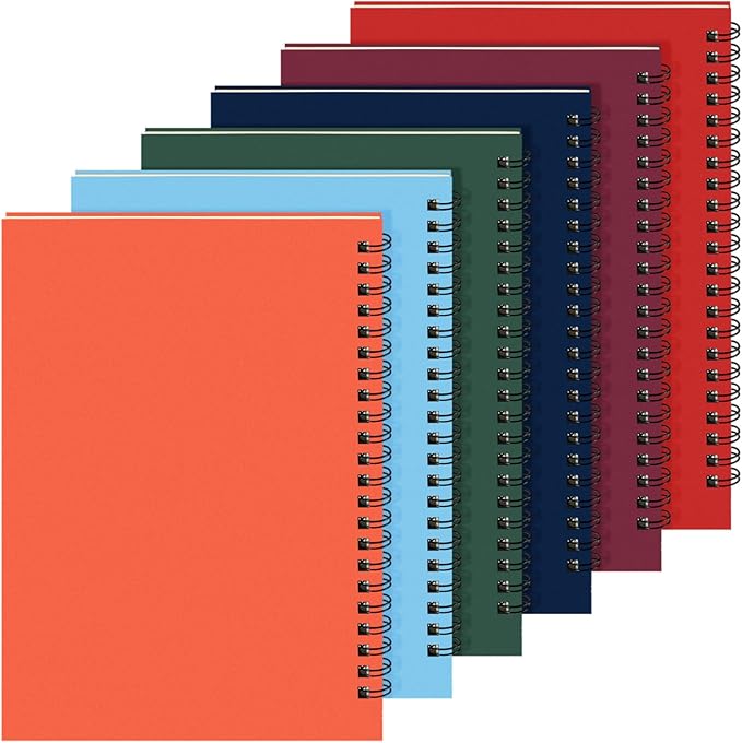 Yahenda Spiral Notebook Bulk A5 College Ruled Journals Notebooks Lined 8.3 x by Yahenda