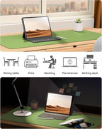 YSAGi Leather Desk Protector, Office Mat, Large Mouse Mat, Non-Slip PU Leather - Image 6