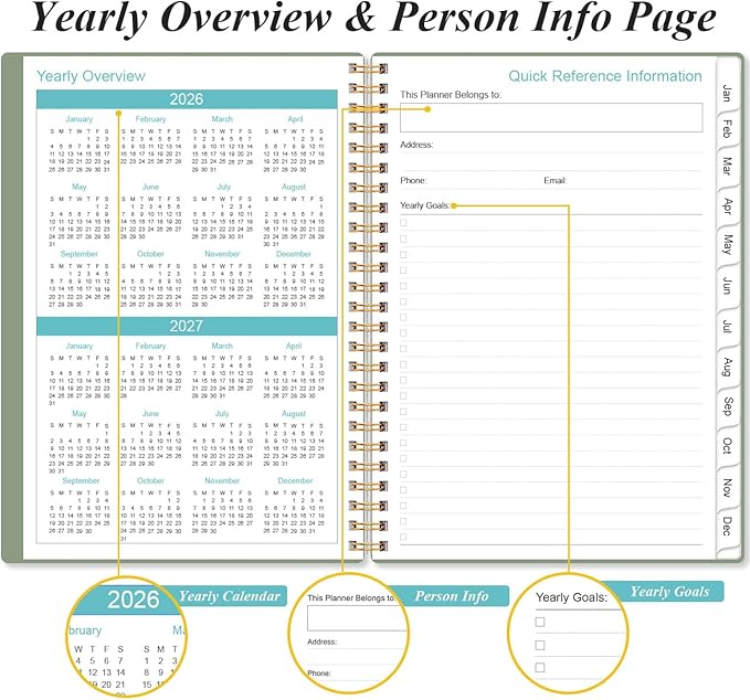2026 Planner - Planner 2026 from January 2026 - December 2026, Weekly & Monthly - Image 5