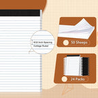 Legal Pads 8.5 X11, Narrow Ruled Notepads, 24 Pack, 50 Sheet/Pad, Tear Off - Image 2