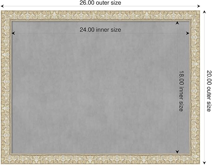 Amanti Art Silver Framed Magnetic Board 20x26 Medium Vision Board - Image 2