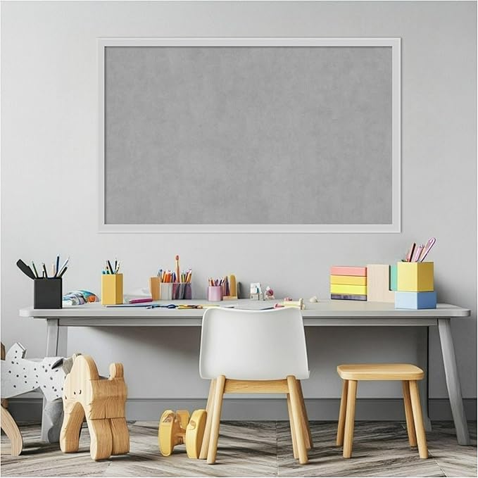 Amanti Art Silver Framed Magnetic Board 21x33 Large Vision Board - Image 5