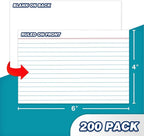 Chell Extra Heavyweight Ruled Index Cards 4x6 Inch, No Bleed-Through, Ruled - Image 3