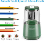 JARLINK Electric Pencil Sharpener, Heavy-Duty Helical Blade to Fast Sharpen - Image 4