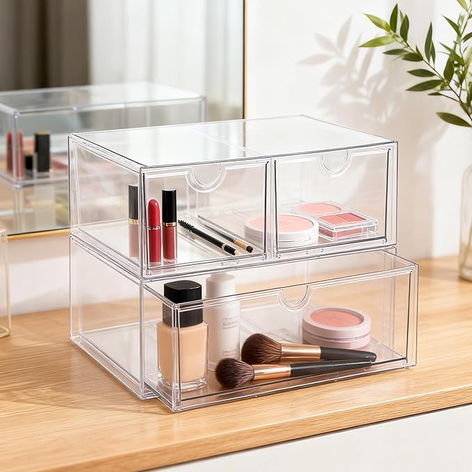 Prsildan Acrylic Drawer Makeup Organizer - Image 6