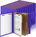 Skyygemm 36 Pcs Classification Folders Letter Size, 3 Divider Pressboard File