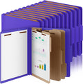 Skyygemm 24 Pcs Classification Folders Letter Size, 3 Divider Pressboard File by Skyygemm