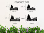 Personalized Pine Trees House Number Metal Sign Custom Address Metal Signs - Image 5