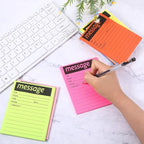 9 Pcs Colorful Phone Message Pad, 5.1×3.9 Inch Message Sticky Notes, - Image 6