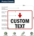Custom Arrow, Custom Directional Sign, Down Arrow, 36x48 Inches, Rust Free - Image 6