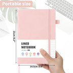 Thboxes 160 Pages Lined Journal Notebook, 5.71" X 8.27" Writing & Journaling - Image 3