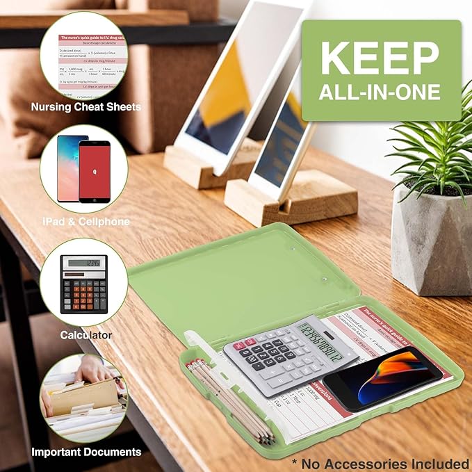 Sooez Clipboards with Storage, High Capacity Clip Boards 8.5x11 with Storage - Image 5