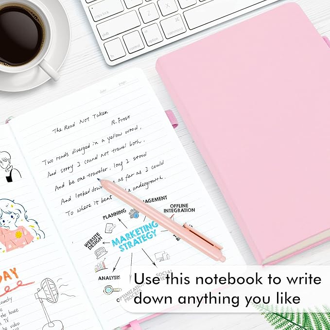 feela 12 Pack Notebooks Journals Bulk, Hardcover Notebook Classic Ruled Lined - Image 4