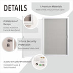 36×24 Inch Lockable Enclosed Bulletin Board, Weather-Resistant Outdoor - Image 3