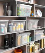 WYT 6-Pack Clear 7 Quart Storage Latch Box/Bins, Plastic Stackable Latching Box - Image 5