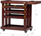 meeden art supplies storage cart: 5-tier utility rolling showing dimensions