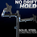 VIVO Dual Monitor Desk Mount, Heavy Duty Fully Adjustable Stand, Fits 2 LCD LED - Image 8