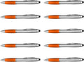 DISCOUNT PROMOS Stylus Ballpoint Pens Set of 10, Bulk Pack by DISCOUNTPROMOS