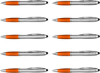 DISCOUNT PROMOS Stylus Ballpoint Pens Set of 10, Bulk Pack by DISCOUNTPROMOS