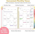 Forvencer 2026 Planner, Hardcover Calendar Planner Weekly and Monthly, Jan 2026 - Image 2