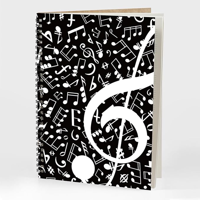 MAXCURY Blank Sheet Music Composition Manuscript Staff Paper Art Music Notebook - Image 8