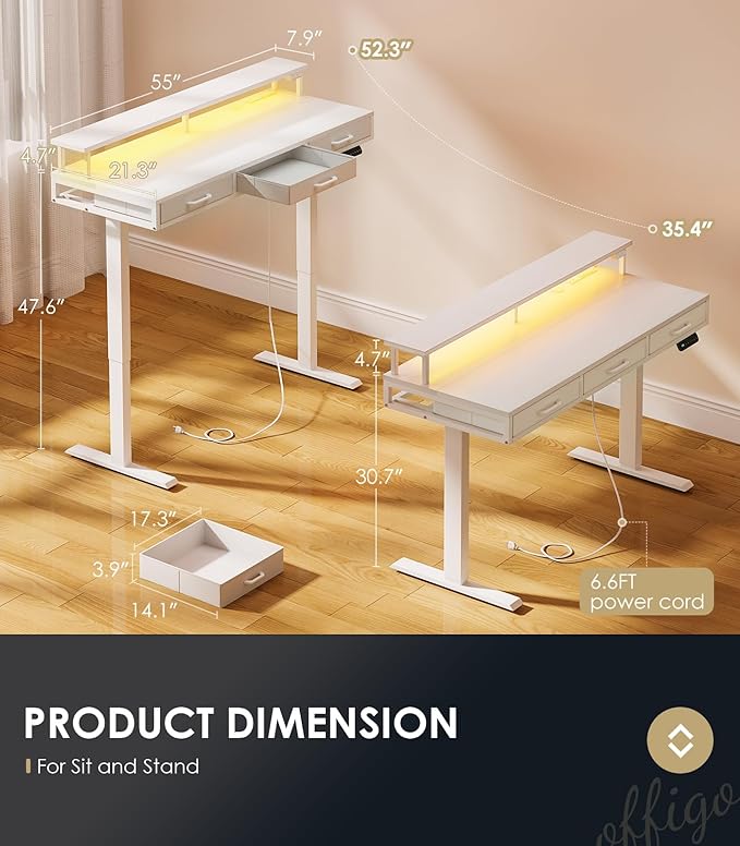 OffiGo Electric Standing Desk - Image 3
