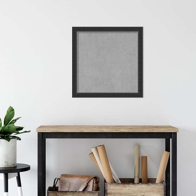 Amanti Art Black Framed Magnetic Board 23x23 Medium Vision Board - Image 6