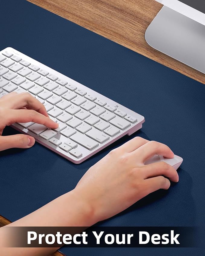 Non-Slip Desk mat, PULeather Desk Pad Protector, Office Desk Mat, Large Mouse - Image 3