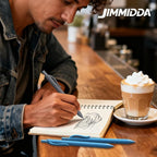 JIMMIDDA Pens Bulk, 52 Pack Ballpoint Black & Blue Ink, 1.0MM Medium Point Bluk - Image 6
