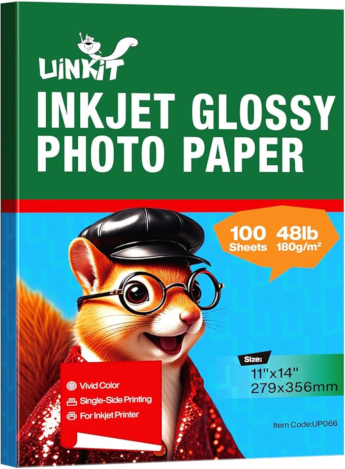 Uinkit 180gsm Glossy Photo Paper 11x14 Inches by UinkitHandicraftsandConservationSpecialist