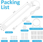 maylit Under Cabinet Lighting Plug in, Renter Friendly Lamp, Wired Indoor Lights - Image 7