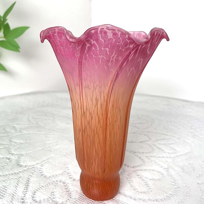 Bieye LS20 Lily Flower Blown Glass Lampshade - Image 5