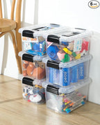 EOENVIVS Plastic Storage Bins 7 Quart-Storage Organizer Bins by EasyCozyHomey