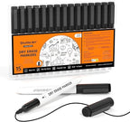 Shuttle Art Dry Erase Markers, 15 Pack Black Magnetic Whiteboard Markers by ShuttleArt