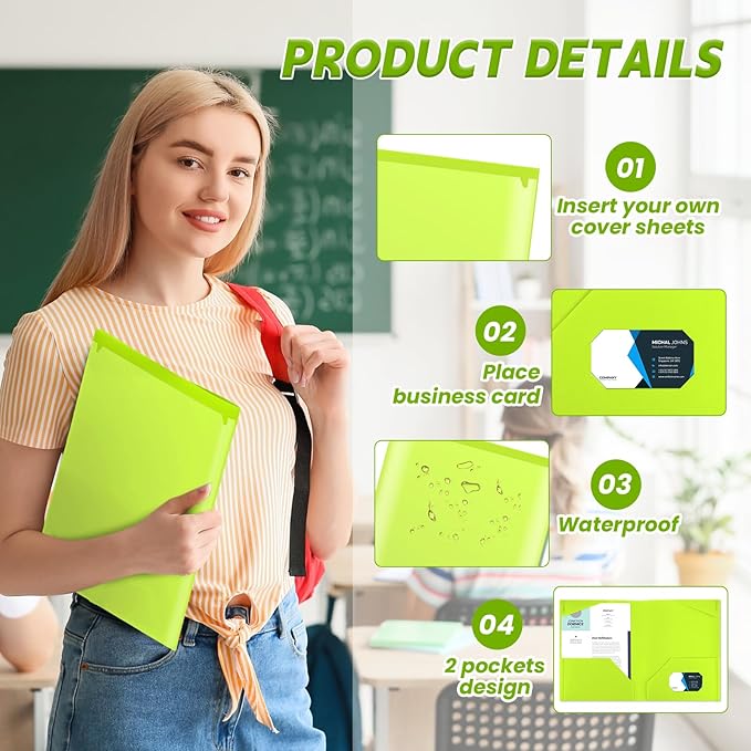 Henoyso 36 Pcs Plastic Folders - Image 3