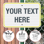 Personalized Custom Customize for Office, Delivery Yellow Sign, 12x18 Inches - Image 4