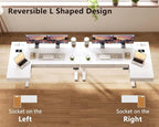 OffiGo L Shaped Electric Standing Desk - Image 6